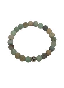 Auf diesem Bild sehen Sie das Produktbild f�r ARMBAND ANDENOPAL MATT POLIERT KUGELN 8 MM