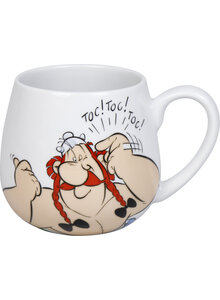 Auf diesem Bild sehen Sie das Produktbild f�r PORZELLAN-BECHER OBELIX TOC! TOC! TOC!