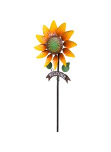 Auf diesem Bild sehen Sie das Produktbild f�r METALL-WINDSPIEL GOLDEN SUNFLOWER