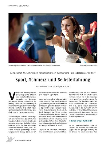 SPORT, SCHMERZ UND SELBSTERFAHRUNG