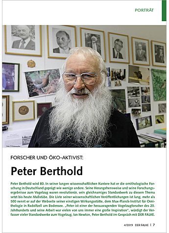 FORSCHER UND ÖKO-AKTIVIST: PETER BERTHOLD