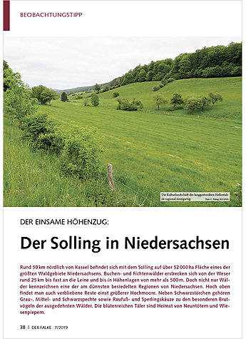 DER EINSAME HHENZUG: DER SOLLING IN NIEDERSACHSEN