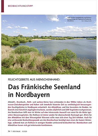 FEUCHTGEBIETE AUS MENSCHENHAND DAS FRNKISCHE SEENLAND IN NORDBAYERN