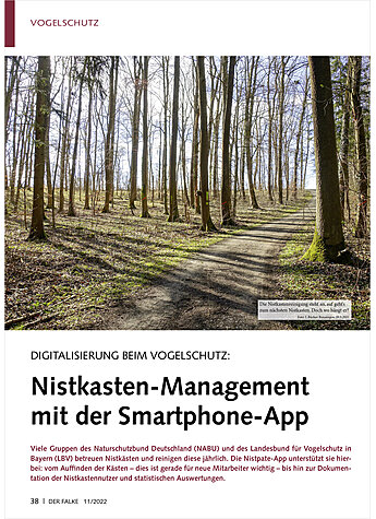 DIGITALISIERUNG BEIM VOGELSCHU TZ: NISTKASTEN-MANAGEMENT MIT DER SMARTPHONE-APP