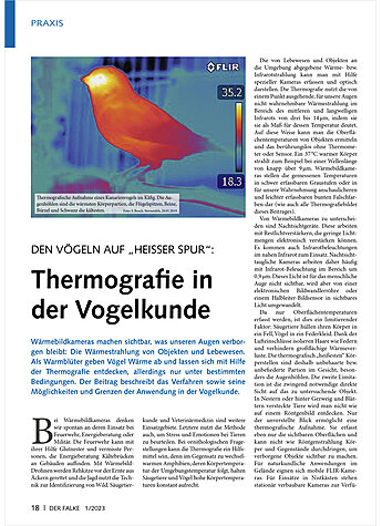 DEN VGELN AUF HEISSER SPUR: THERMOGRAFIE IN DER VOGELKUNDE