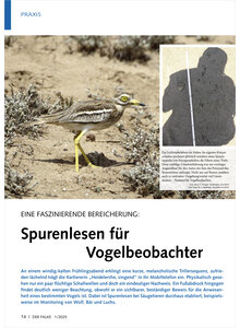 Auf diesem Bild sehen Sie das Produktbild fr EINE FASZINIERENDE BEREICHERUN G SPURENLESEN FR VOGELBEOB ACHTER