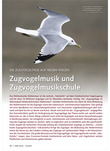 DIE ZUGVOGELTAGE AUF NEUEN WEGEN ZUGVOGELMUSIK UND ZUG VOGELMUSIKSCHULE