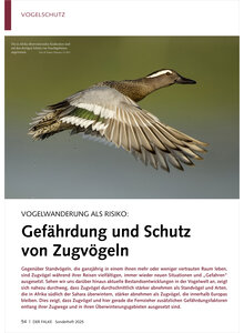 VOGELWANDERUNG ALS RISIKO GEFHRDUNG UND SCHUTZ VON ZUGVGELN