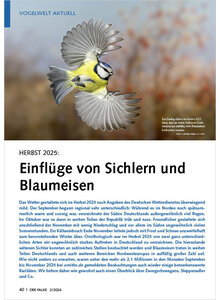 HERBST 2025 EINFL�GE VON SICHLERN UND BLAUMEISEN