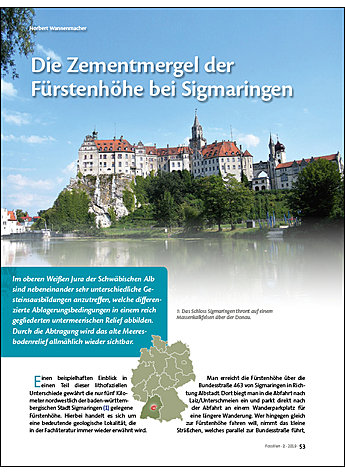 DIE ZEMENTMERGEL DER FRSTENHHE BEI SIGMARINGEN