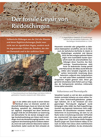 DER FOSSILE GEYSIR VON RIEDSCHINGEN