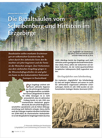 DIE BASALTSULEN VOM SCHEIBENBERG UND HIRTSTEIN IM ERZGEBIRGE