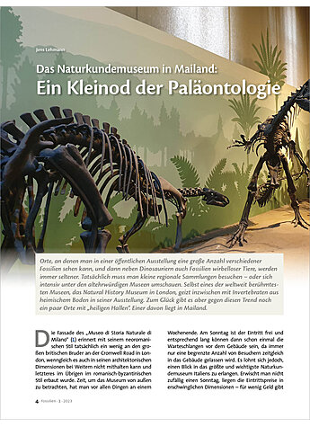 DAS NATURKUNDEMUSEUM IN MAILAND: EIN KLEINOD DER PALONTHOLOGIE