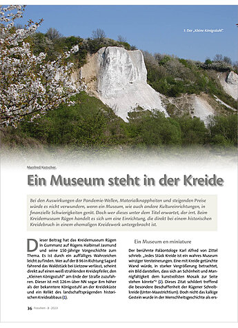 EIN MUSEUM STEHT IN DER KREIDE