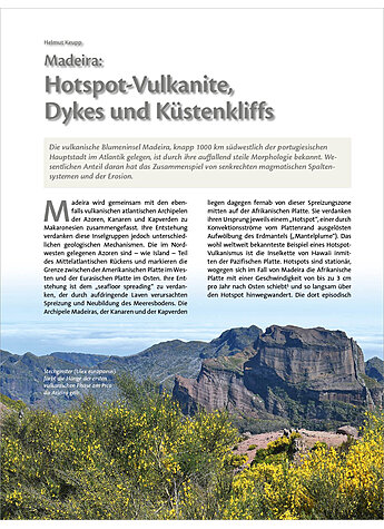 MADEIRA: HOTSPOT-VULKANITE, DYKES UND KSTENKLIFFS