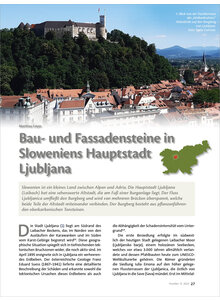 BAU- UND FASSADENSTEINE IN SLOWENIENS HAUPTSTADT LJUBLJANA