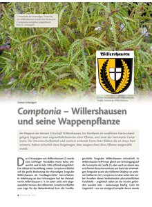 Auf diesem Bild sehen Sie das Produktbild fr COMPTONIA - WILLERSHAUSEN UND SEINE WAPPENPFLANZE