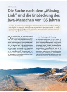 Auf diesem Bild sehen Sie das Produktbild f�r DIE SUCHE NACH DEM MISSING LINK UND DIE ENTDECKUNG DES JAVA-MENSCHEN VOR 135 JAHREN