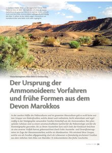 DER URSPRUNG DER AMMONOIDEEN: VORFAHREN UND FR�HE FORMEN A. DEM DEVON MAROKKOS