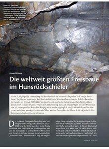 DIE WELTWEIT GR�SSTEN FRESS- BAUE IM HUNSR�CKSCHIEFER
