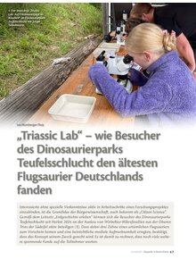 TRIASSIC LAB - WIE BESUCHER DES DINOSAURIERPARKS TEUFELS- SCHLUCHT DEN �LT. FLUGSAURIER