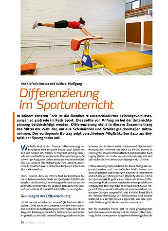 DIFFERENZIERUNG IM SPORT- UNTERRICHT