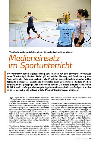 MEDIENEINSATZ IM SPORT- UNTERRICHT