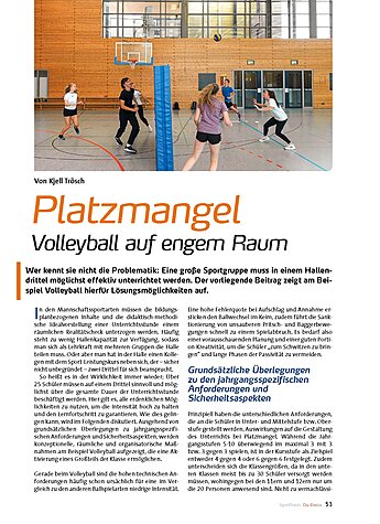 PLATZMANGEL VOLLEYBALL AUF ENGEM RAUM