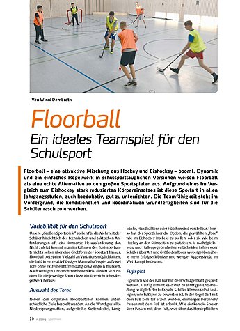 FLOORBALL: EIN IDEALES TEAMSPIEL FR DEN SCHULSPORT