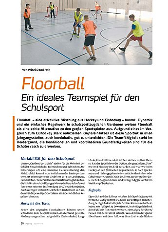 FLOORBALL: EIN IDEALES TEAMSPIEL FR DEN SCHULSPORT