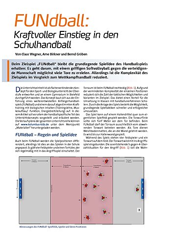 FUNDBALL: KRAFTVOLLER EINSTIEG IN DEN SCHULHANDBALL