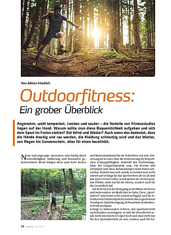 OUTDOORFITNESS: EIN GROBER BERBLICK