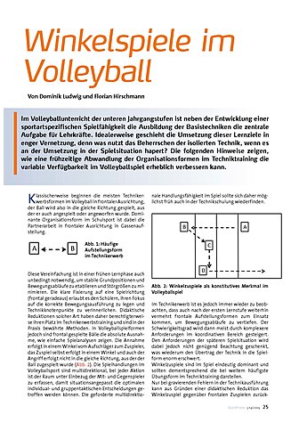 WINKELSPIELE IM VOLLEYBALL