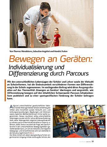 BEWEGEN AN GERTEN INDIVIDUALISIERUNG UND DIFFERENZIERUNG DURCH PARCOURS