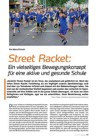 STREET RACKET EIN VIELSEITIGES BEWEGUNGSKONZEPT