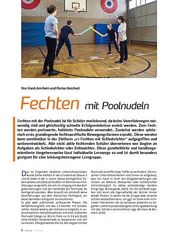 FECHTEN MIT POOLNUDELN