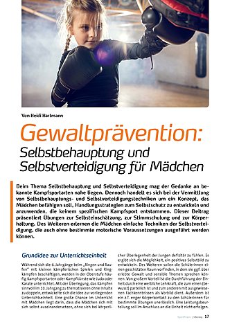 GEWALTPRVENTION: SELBSTBEHAUPTUNG UND SELBSTVERTEIDIGUNG FR MDCHEN