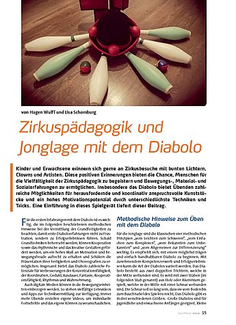 ZIRKUSPDAGOGIK UND JONGLAGE MIT DEM DIABOLO