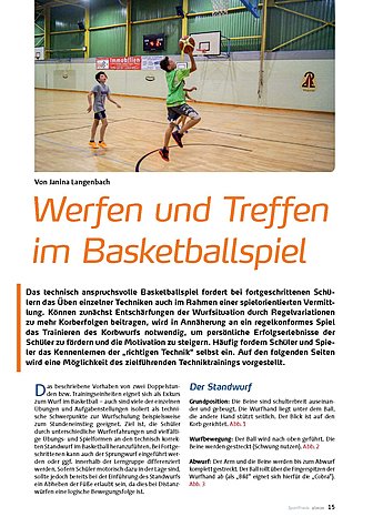 WERFEN UND TREFFEN IM BASKETBALLSPIEL