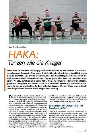 HAKA: TANZEN WIE DIE KRIEGER