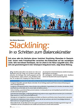 SLACKLINING: IN 10 SCHRITTEN ZUM BALANCEKNSTLER