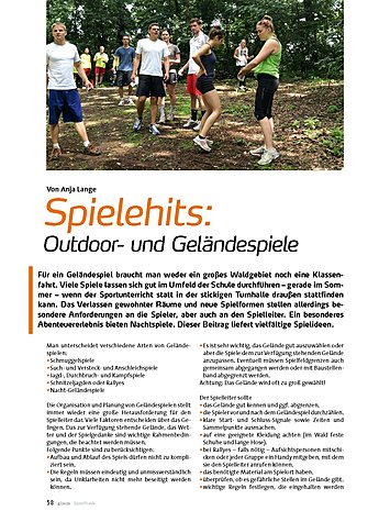 SPIELEHITS: OUTDOOR- UND GELNDESPIELE