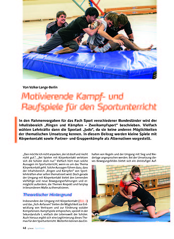 MOTIVIERENDE KAMPF- UND RAUFSPIELE FR DEN SPORTUNTER- RICHT