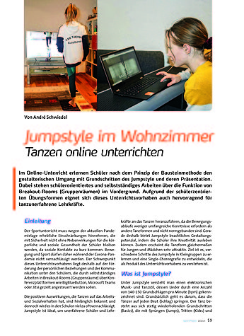 JUMPSTYLE IM WOHNZIMMER TANZEN ONLINE UNTERRICHTEN