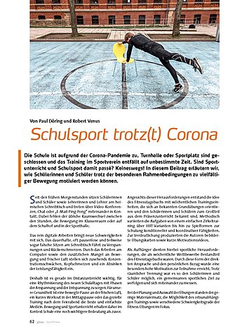 SCHULSPORT TROTZ(T) CORONA