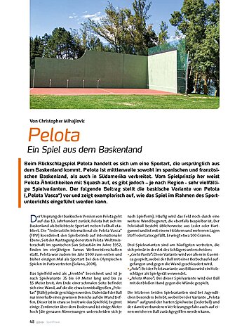 PELOTA EIN SPIEL AUS DEM BASKENLAND