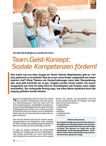 TEAM.GEIST-KONZEPT: SOZIALE KOMPETENZEN FRDERN!