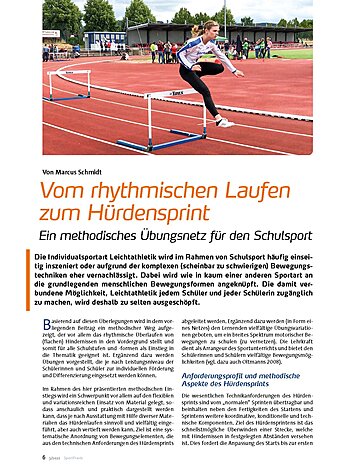 VOM RHYTHMISCHEN LAUFEN ZUM HRDENSPRINT METHODISCHES BUNGSNETZ