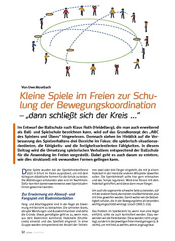 KLEINE SPIELE IM FREIEN ZUR SCHULUNG DER BEWEGUNGS- KOORDINATION