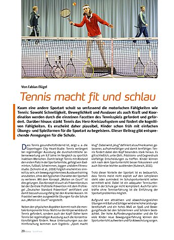 TENNIS MACHT FIT UND SCHLAU